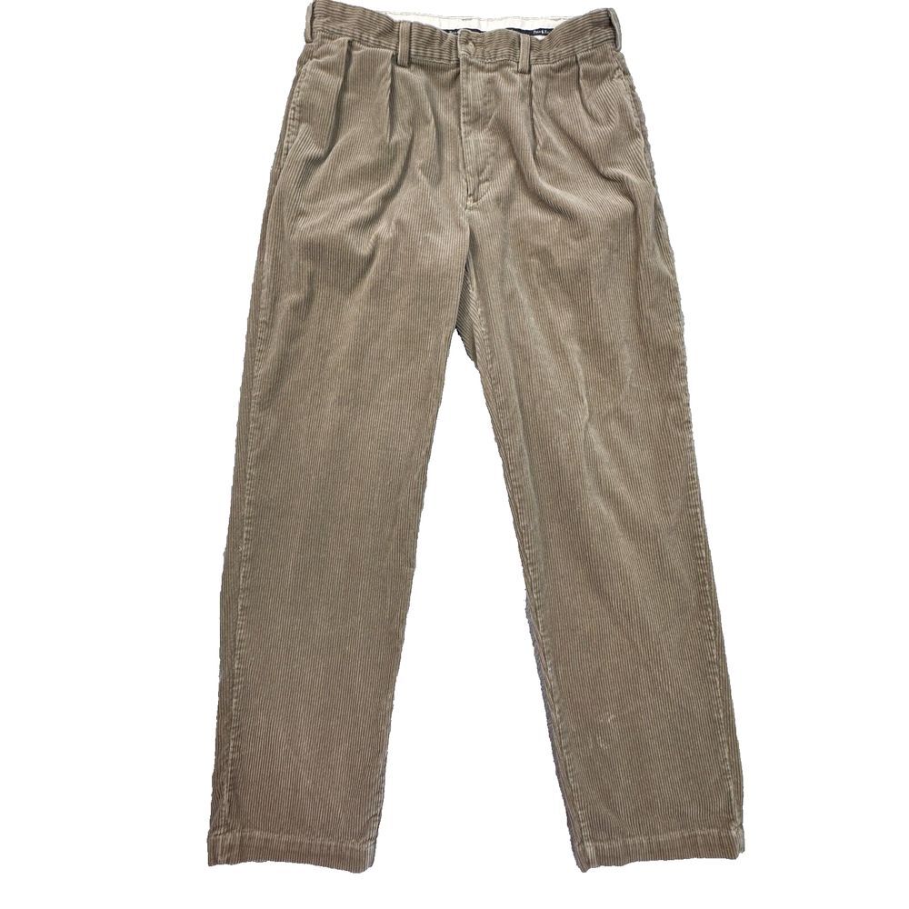 Vintage Polo Ralph Lauren Corduroy Andrew Pant Size 32 x 31 Beige/Tan